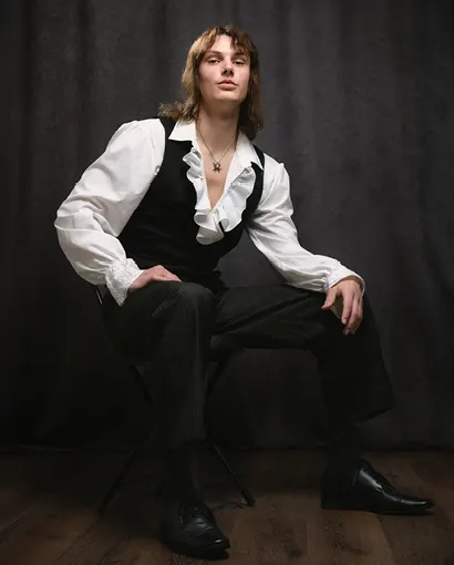 Juliet Romeo Photography Fantasy Man in Ruffled Shirt