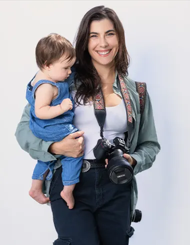 Juliet Stella and Camera Holding my two favorite things